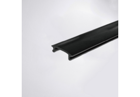 1-FASE rail afdekstrip - zwart