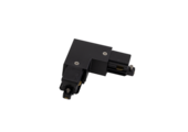 1-FASE rail L connector - rechts - zwart