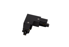 1-FASE rail L connector - rechts - zwart