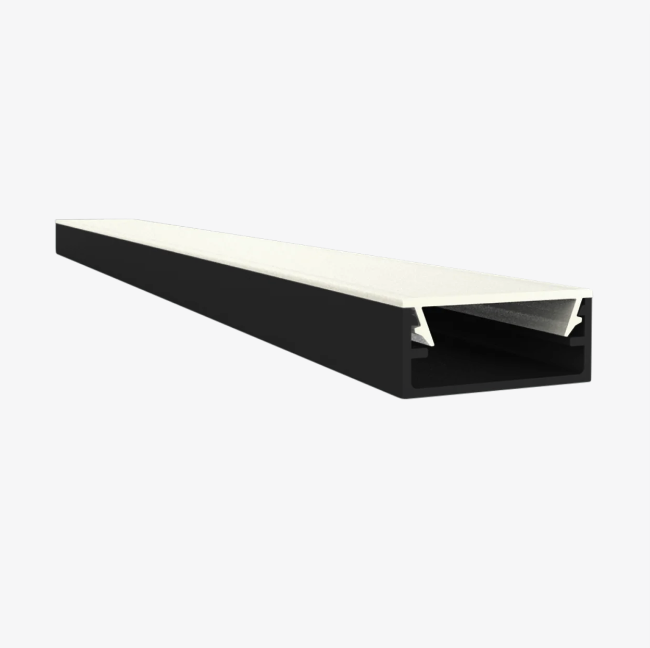 Zwart LED profiel inclusief klikafdekking 8,84 x 20mm- 304ZWART