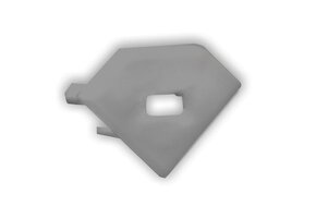 PO23V2 eindkap met kabeldoorvoer - Geanodiseerd aluminium