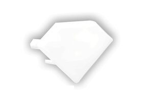 Eindkap zonder kabeldoorvoer - C23.2WIT