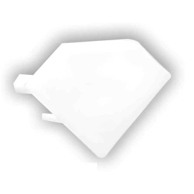 Eindkap zonder kabeldoorvoer - C23.2WIT