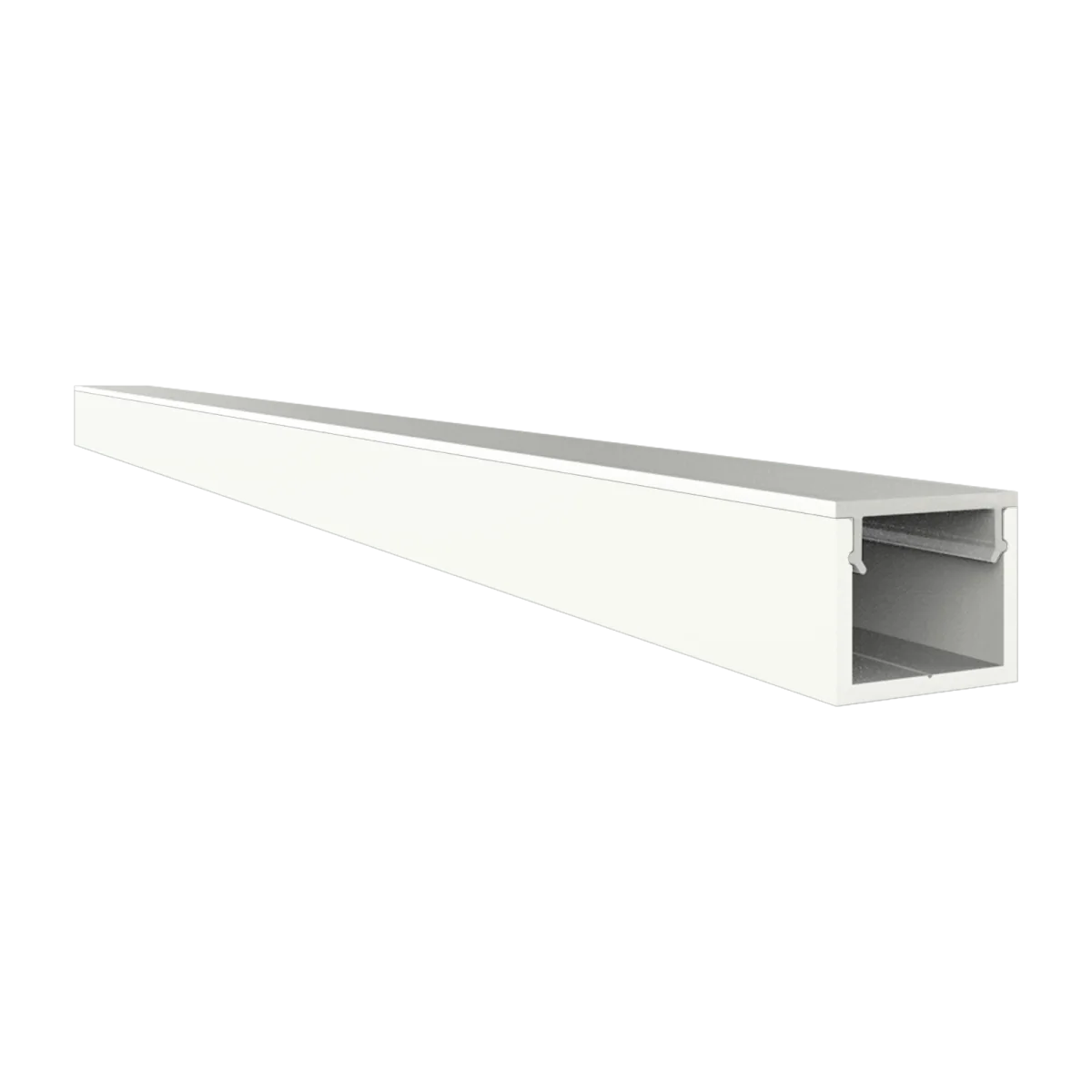 Wit SLIM LED profiel met klikafdekking 10 mm x 8 mm - SLIM308WIT