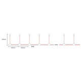 T splitter voor Miboxer traptrede LED strips BS-L2C - BS-TL