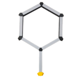 LED strip profiel honingraat Y verbinder XL306ZWART serie verbindingsstuk - inclusief schroeven