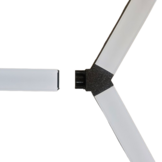 LED strip profiel honingraat Y verbinder XL306ZWART serie verbindingsstuk - inclusief schroeven