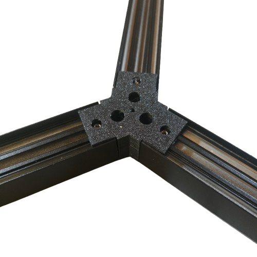 LED strip profiel honingraat Y verbinder XL306ZWART serie verbindingsstuk - inclusief schroeven