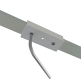 Rechte verbinder 180 graden voor LED strip profiel 301ALU