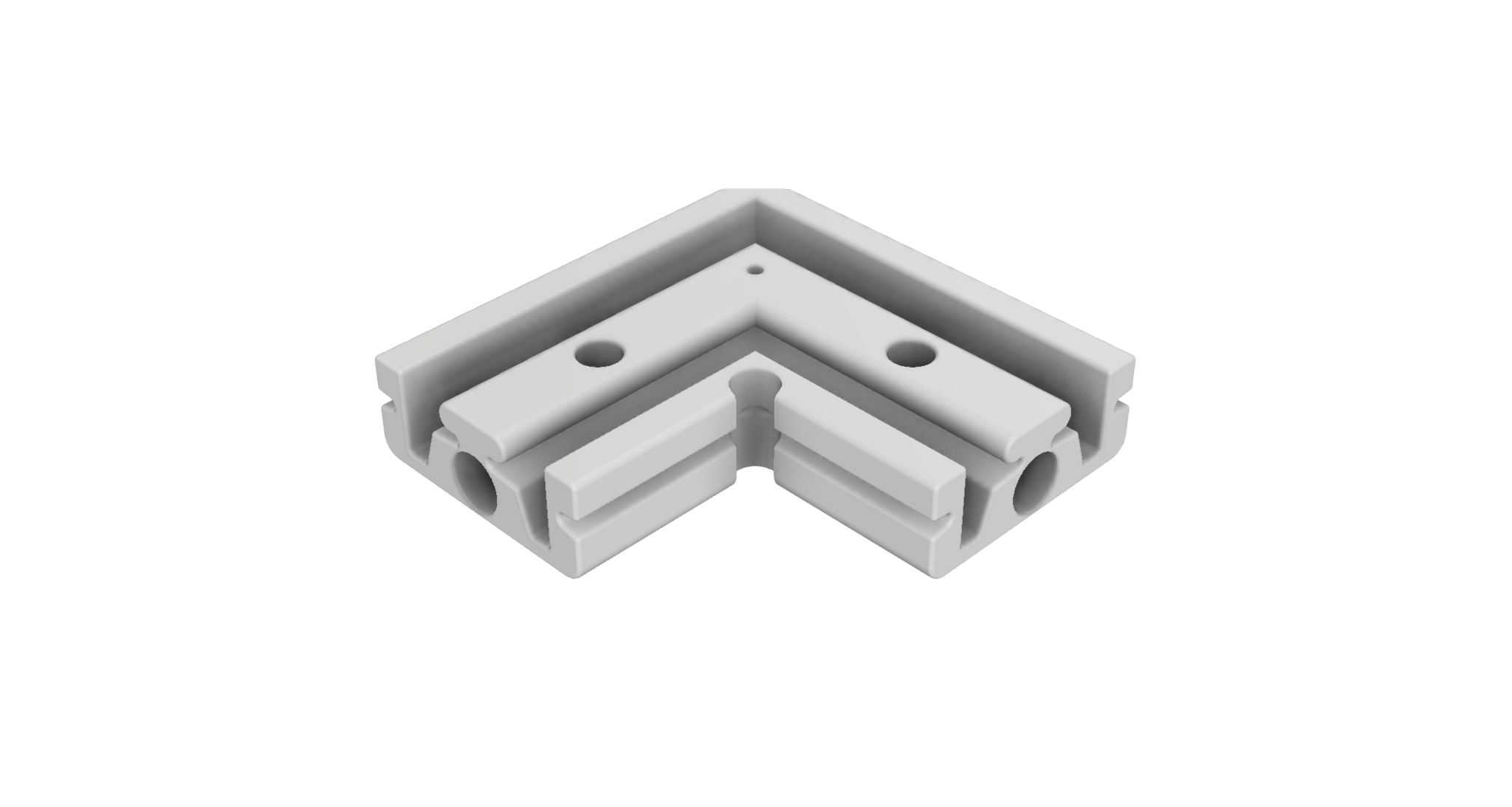 Hoek verbinding 90 graden voor LED strip profiel XL306WIT