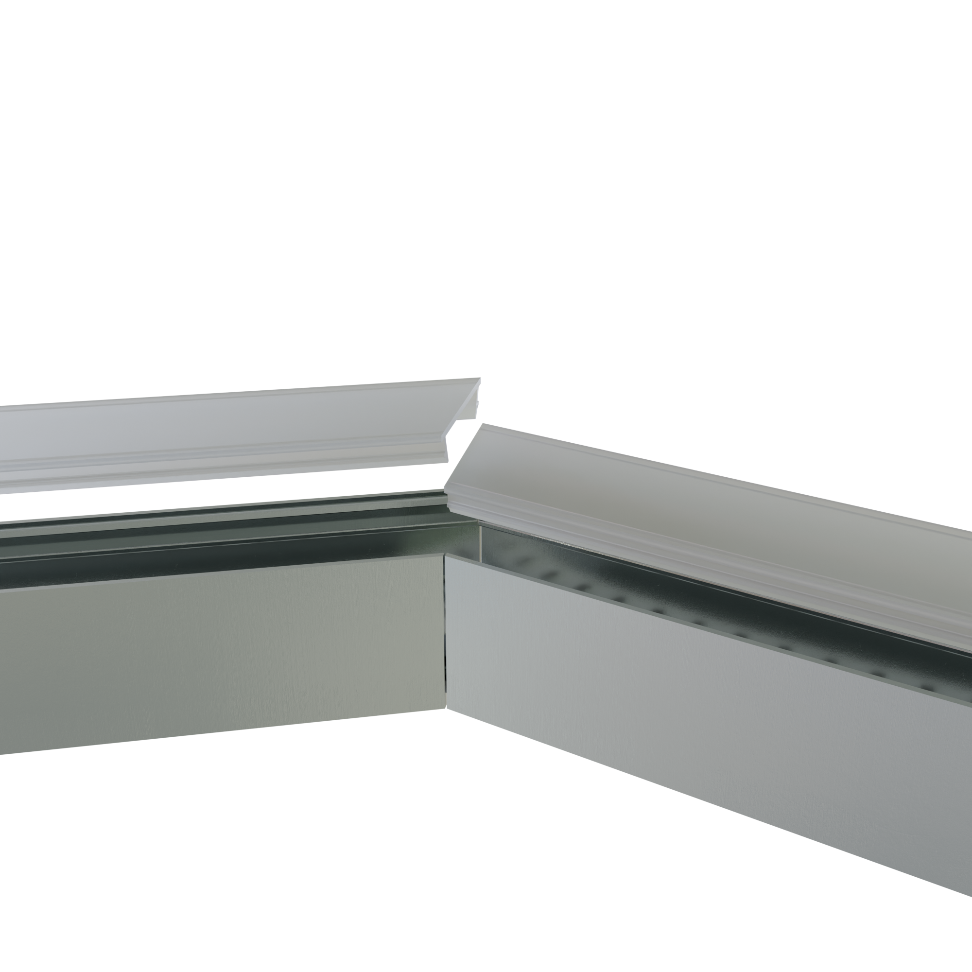 Connector 135° zwart voor LED strip profiel 318ZWART