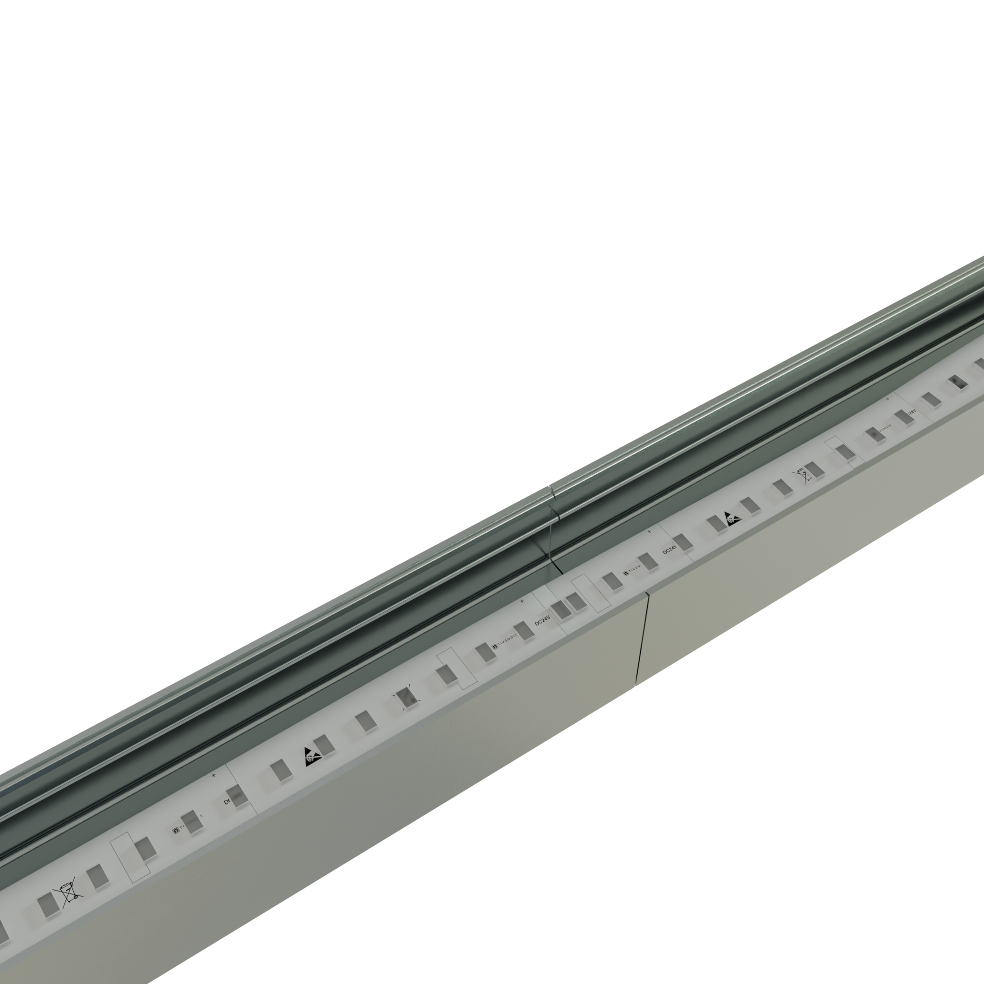 Connector 180° zwart voor LED strip profiel 318ZWART