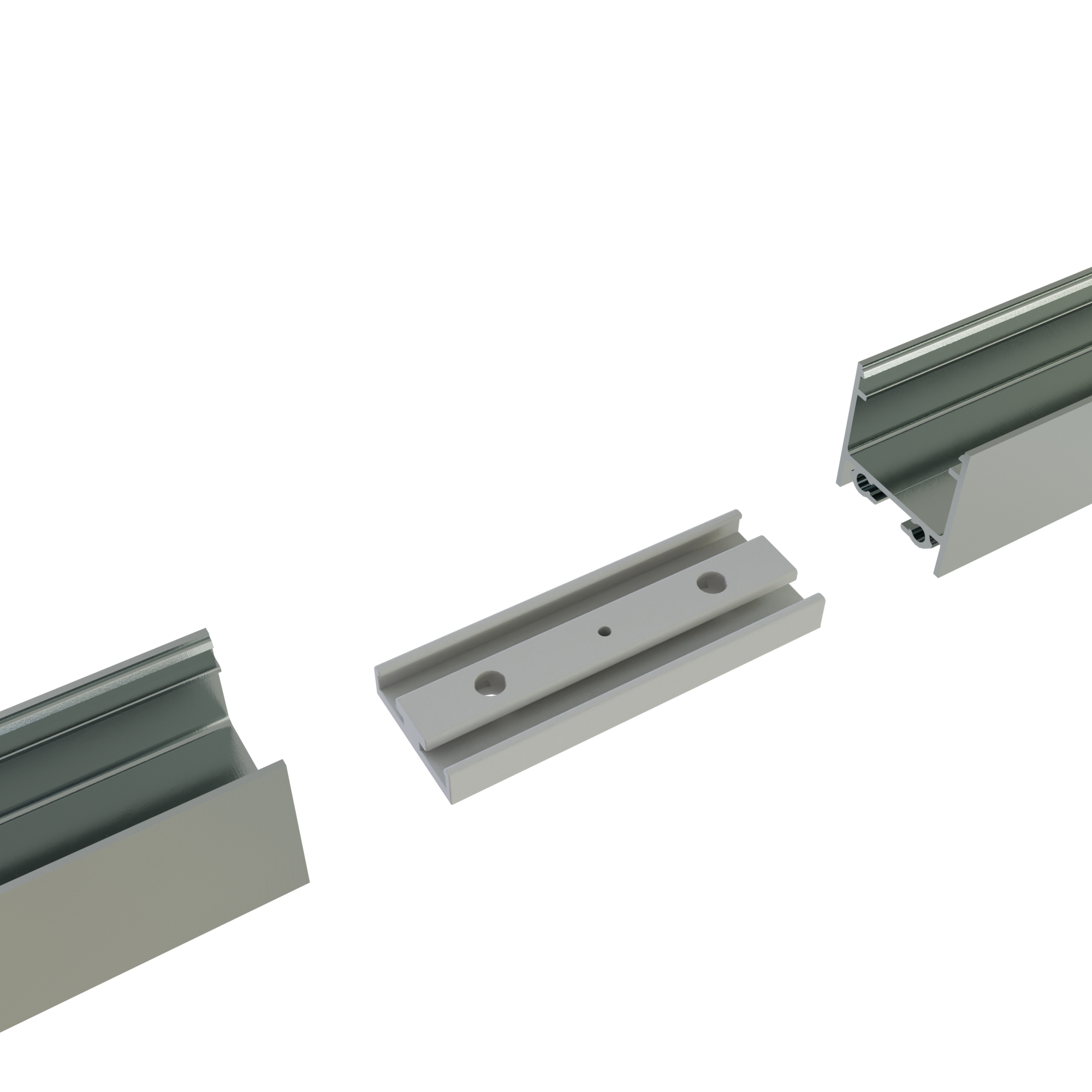 Connector 180° wit voor LED strip profiel 318WIT