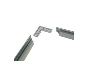 Hoekverbinder 90° zwart voor LED strip profiel 302ZWART