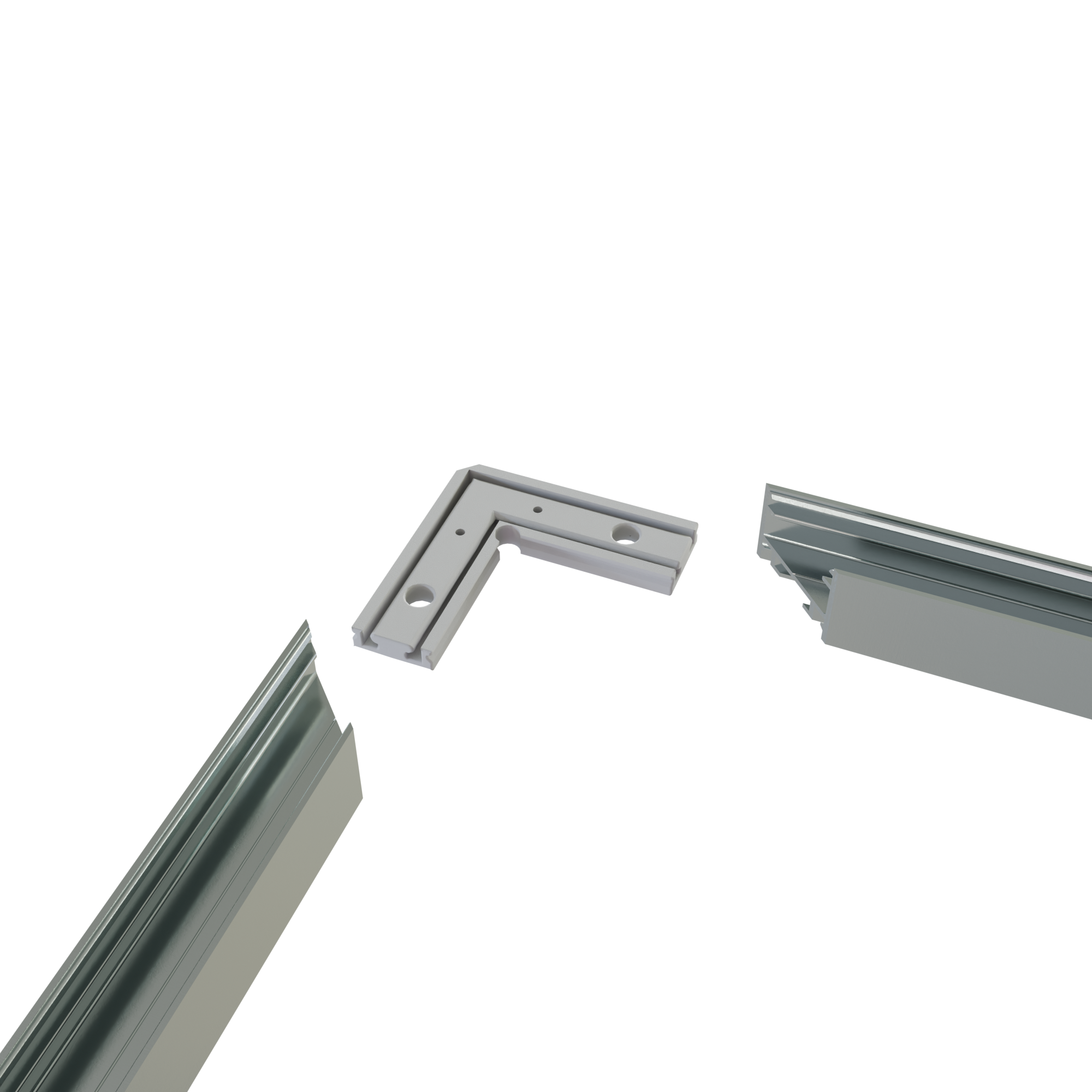 Hoekverbinder 90° zwart voor LED strip profiel 302ZWART