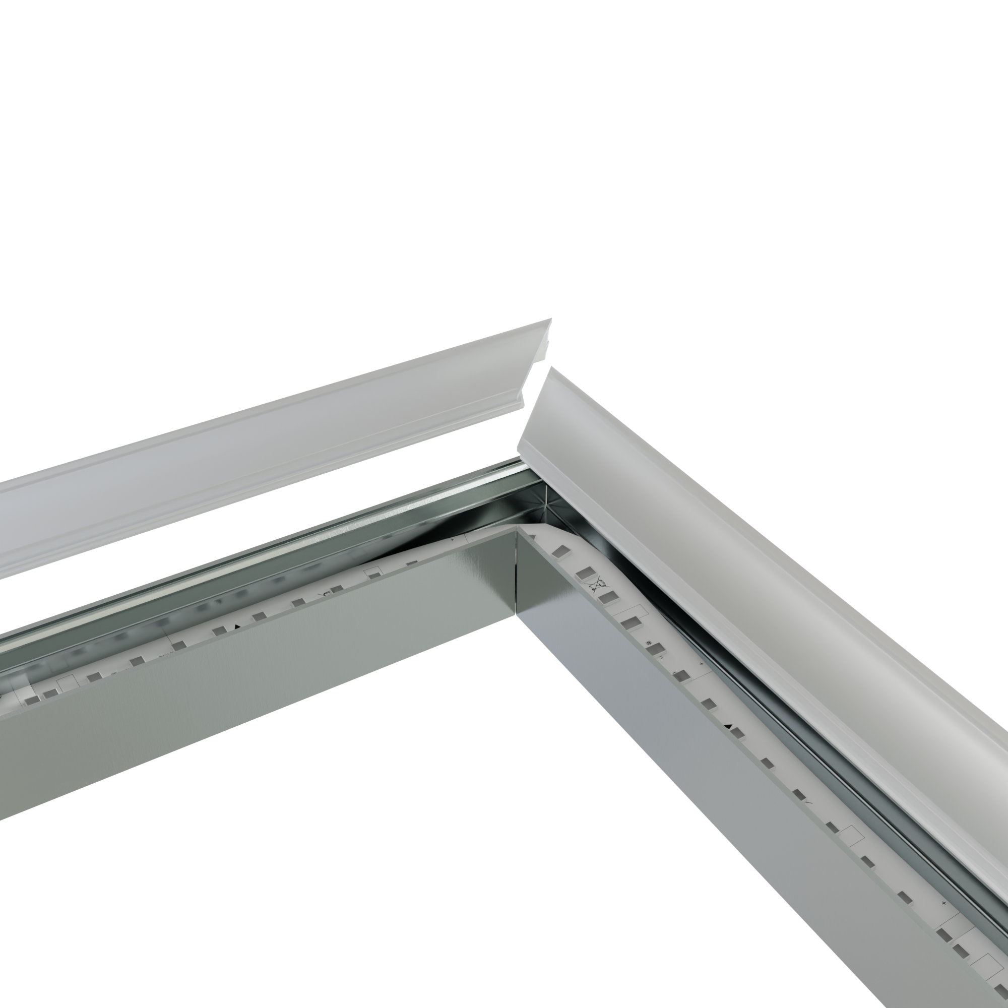 Hoekverbinder 90° alu voor LED strip profiel 302ALU