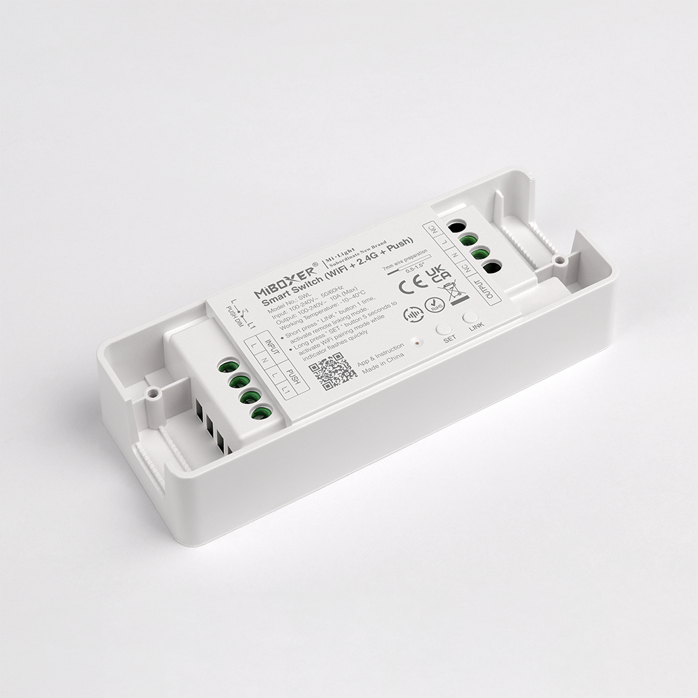 Smart switch - Tuya, WIFI, 2,4G e Push dimmer aansluiting