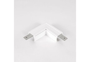 48V L Profiel Connector Plat Links - Wit