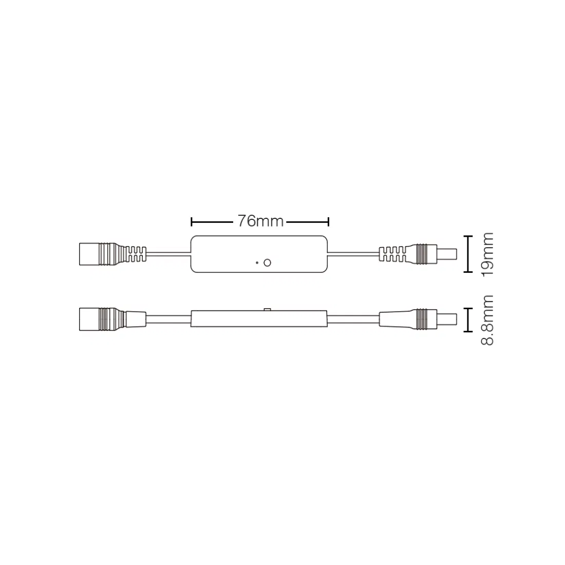 Mini compacte LED strip controller - 1 zone - PRO - Miboxer MLR1