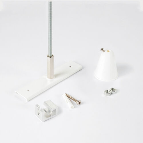 Rail Versterkingsplaat met Draadeinde - Wit