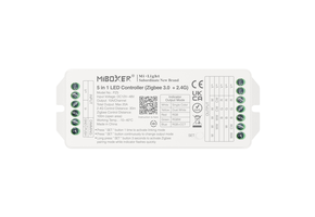 Professionele 20 ampere TUYA Zigbee 5-in-1 LED controller voor Single Color/Dual White/RGB/RGBW/RGBWW/RGBCCT LED strips 12-24-48v - PZ5