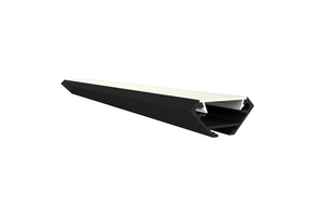 Zwart LED strip hoekprofiel inclusief cover 27.05 x 12.35 mm - 323ZWART