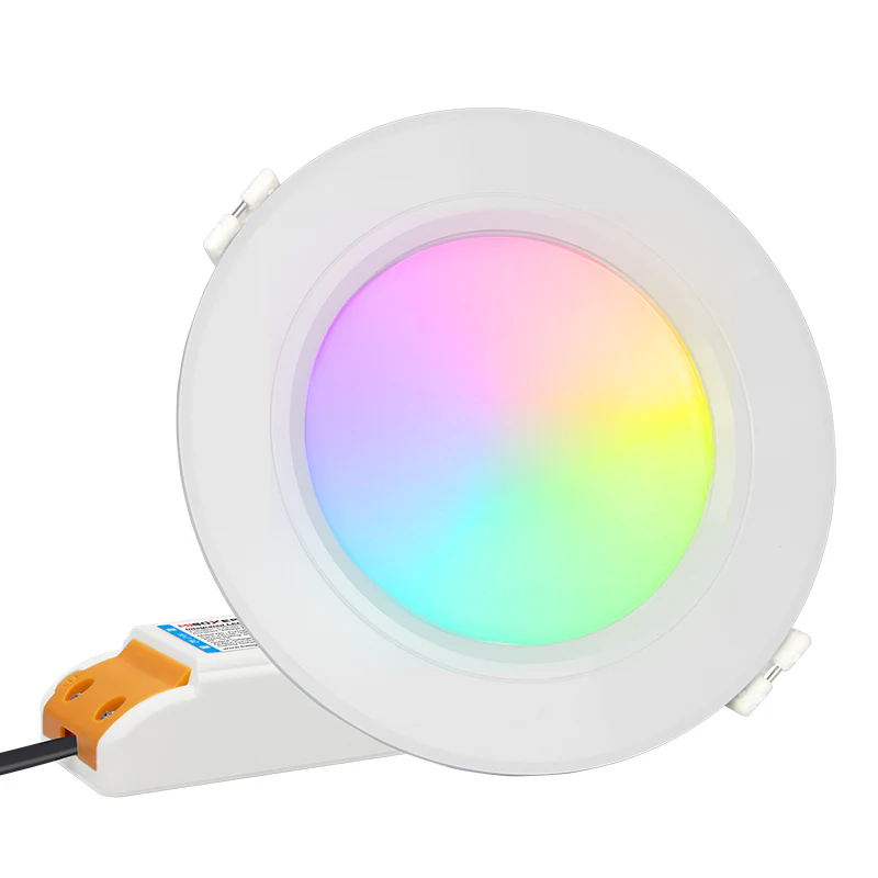 Instelbare ZIGBEE inbouw 90-95mm LED Spot RGB+CCT (RGBCCT & 2700K-6500K) - FUT068ZR