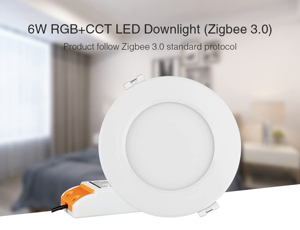 Instelbare ZIGBEE inbouw 90-95mm LED Spot RGB+CCT (RGBCCT & 2700K-6500K) - FUT068ZR