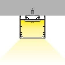 Wit LED XL profiel 2 meter met lage afdekking 33,4mm x 29,6mm - XL11WIT