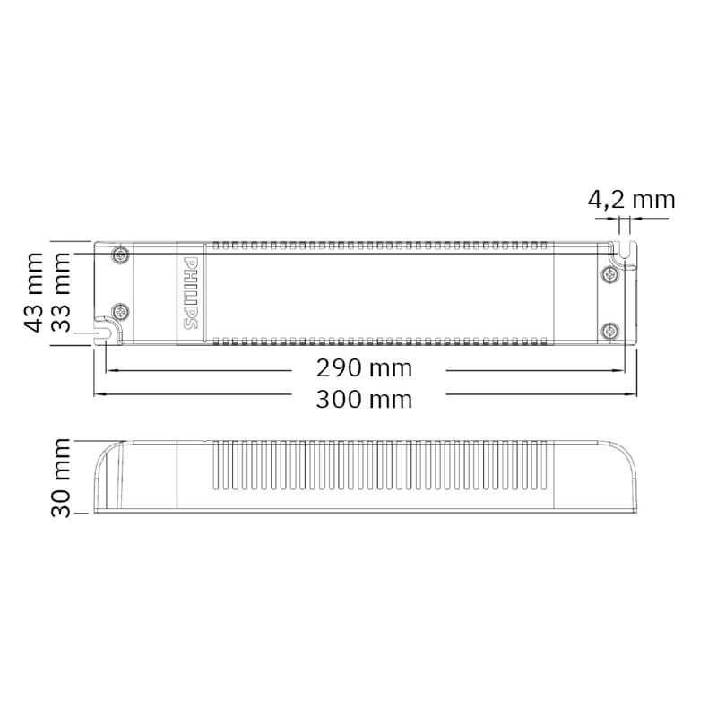 Philips LED driver 24V IP20 100W - DALI Dimbaar