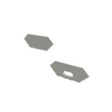 LED hoekprofiel 2 meter met opaal cover 24 mm x 8,50 mm - C28ALU