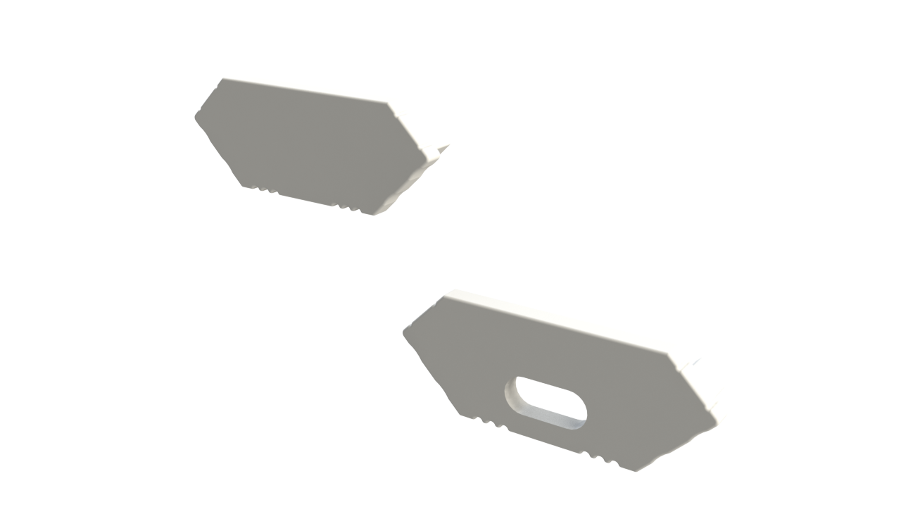 LED hoekprofiel 2 meter met opaal cover 24 mm x 8,50 mm - C28ALU