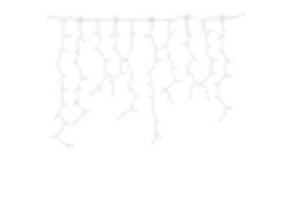 LED ijspegelverlichting 2x0,8m – Warm wit 3000K – Wit snoer – 230V IP65