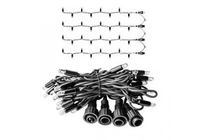 LED Eindstuk Verlichting – 2x1,5m | 3000K Warm Wit | Wit Snoer | 230V IP65