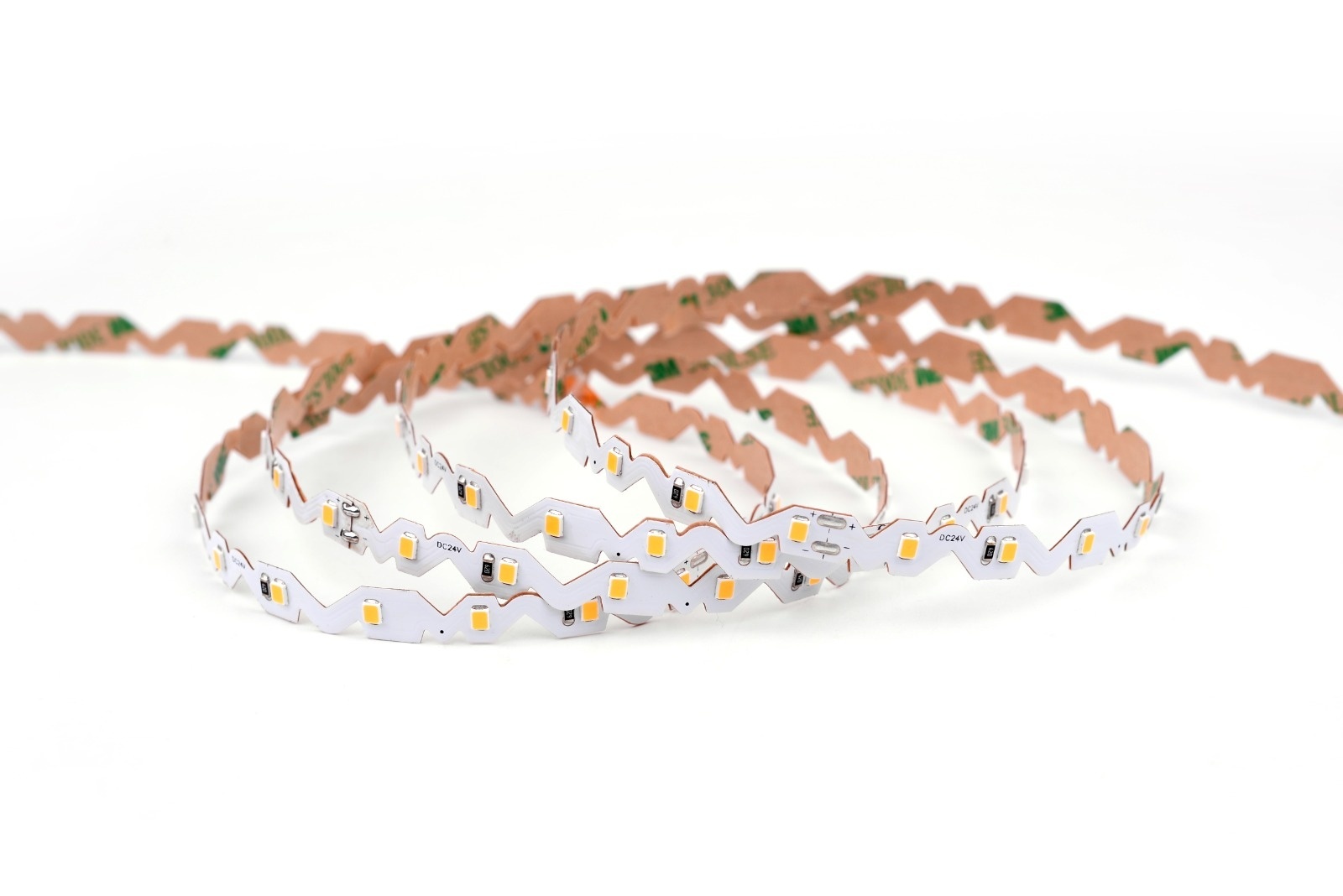 Buigbare LED strip warm wit 3000K IP20 24V 10W 72 LEDs p/m