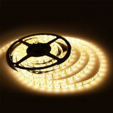 Waterdichte LED strip 12 Volt 3000K warm wit 6W 520LM 60LED p/m IP65 - 5 meter