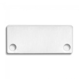 2 x LED strip profiel eindkappen inclusief schroeven - PN4.C1 - afdekking naar keuze