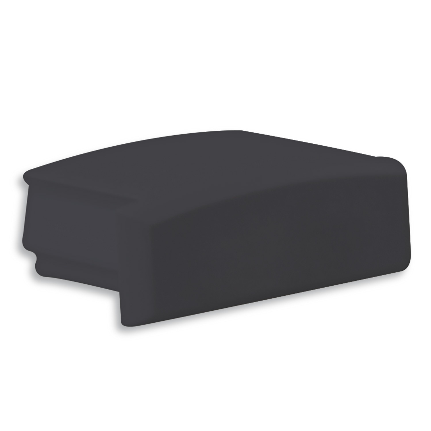 04ZWART eindkapje zonder kabeldoorvoer