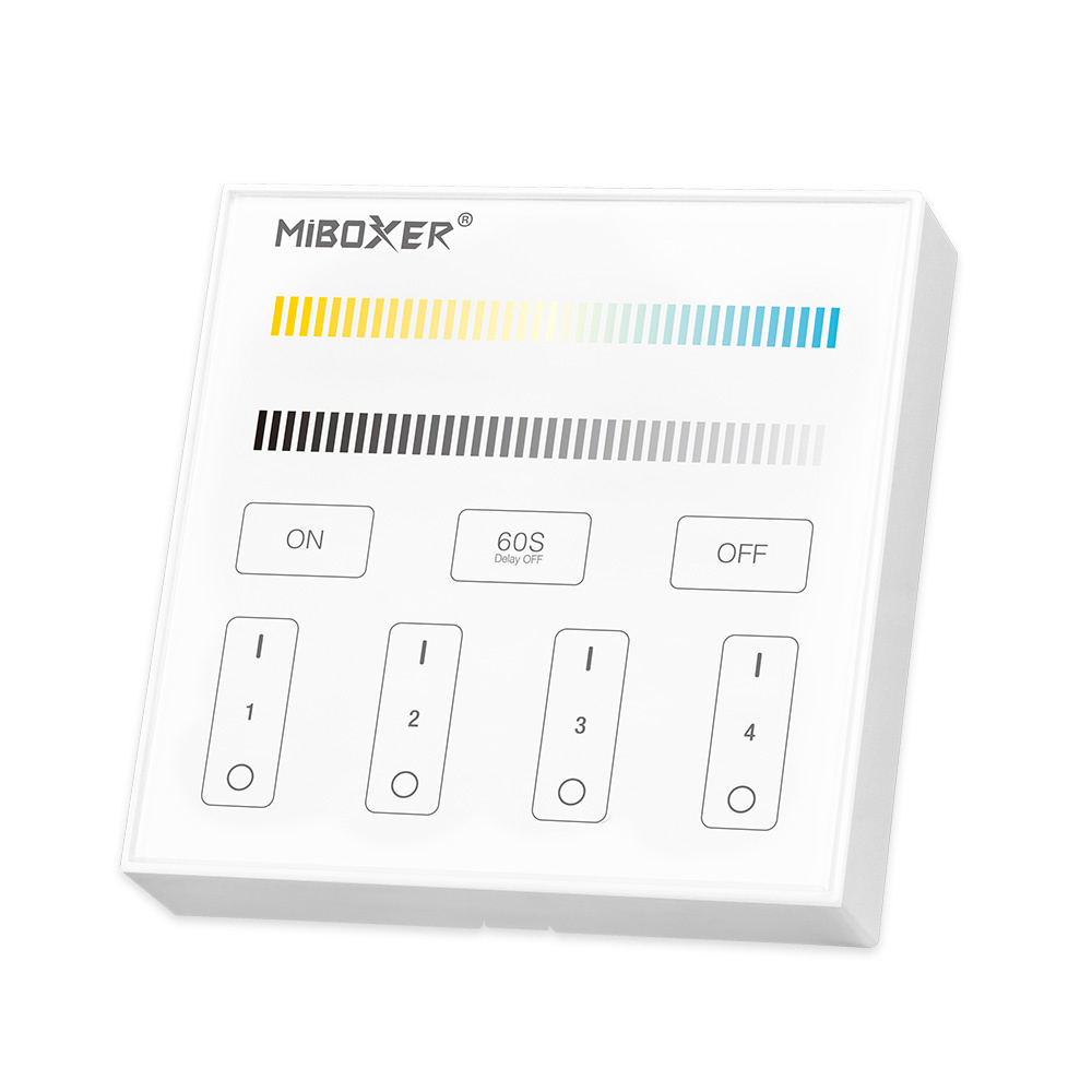 Dual white wanddimmer - Draadloos - Miboxer B2 wandpaneel