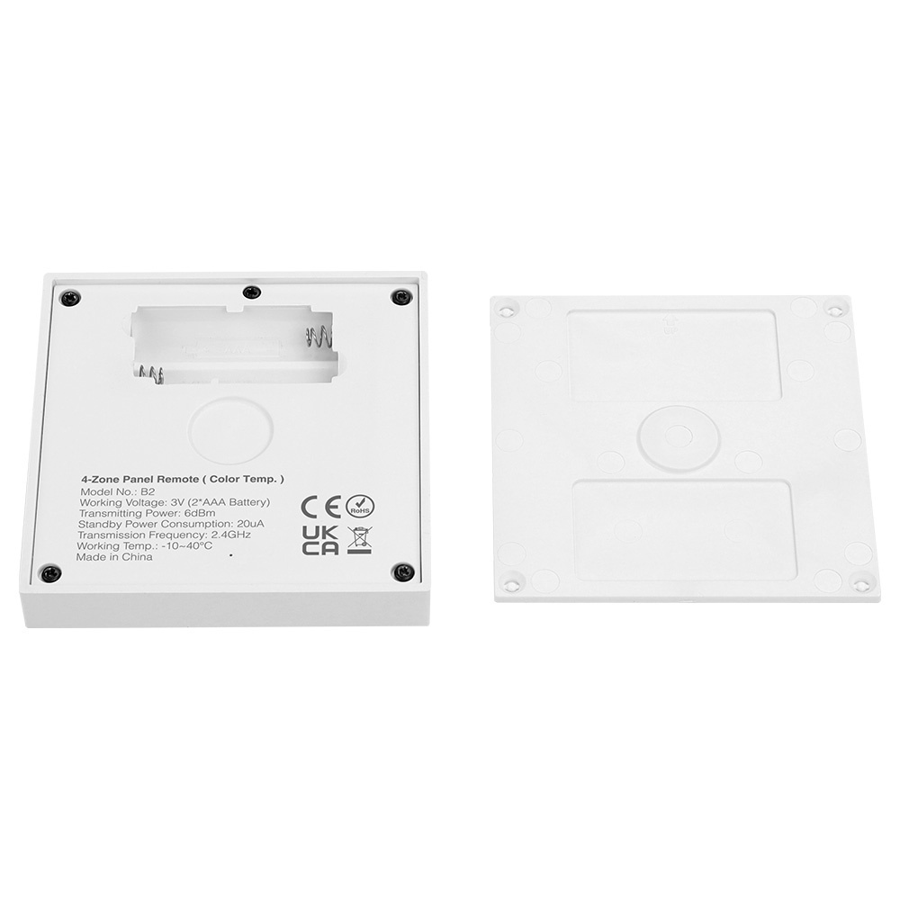 Dual white wanddimmer - Draadloos - Miboxer B2 wandpaneel