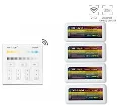 Dual white wanddimmer - Draadloos - Miboxer B2 wandpaneel
