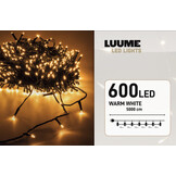 Kerstverlichting warm wit 600 LED lampjes – 50 meter – IP44 voor binnen en buiten – LUKSUS