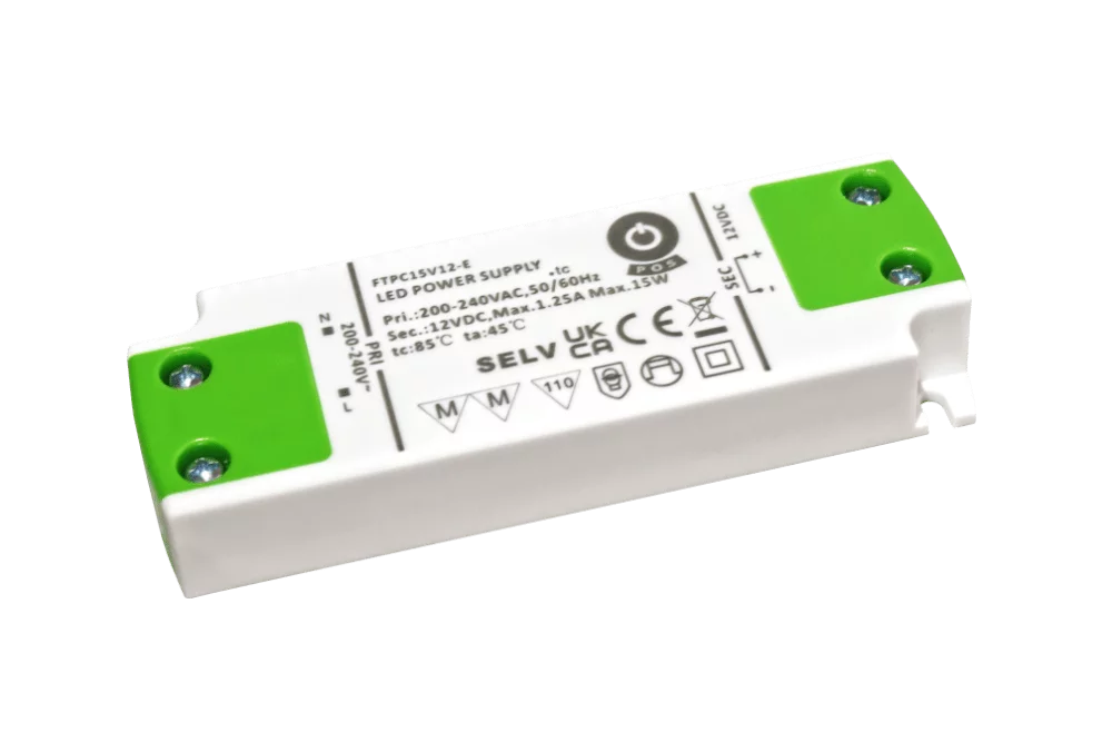 Mini LED driver 15 watt 24 volt 0,63 Ampère - IP20 - FTPC15V24-E