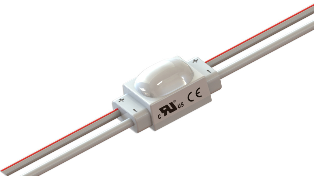 12 volt LED module 0,48 watt 6000 kelvin IP67 - MINIOVAL-1W - 50 stuks