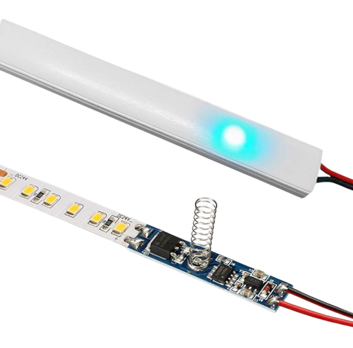 Mini Touch Dimmer voor LED strip profielen 12-24V 8A - STD007