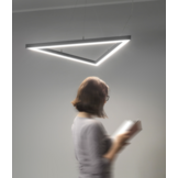 Driehoek LED strip profiel koppelstuk 60 graden - VARIO30-02 ACDE-9/TY - afdekking naar keuze