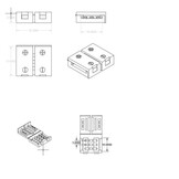 LED strip connector 3 aderig 10mm voor Dual White LED strips - 112563