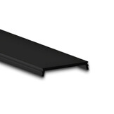 2 meter zwarte Losse LED strip profiel cover voor PN4 en XL06 – ZWART – 25,8mm - C1 - afdekking naar keuze