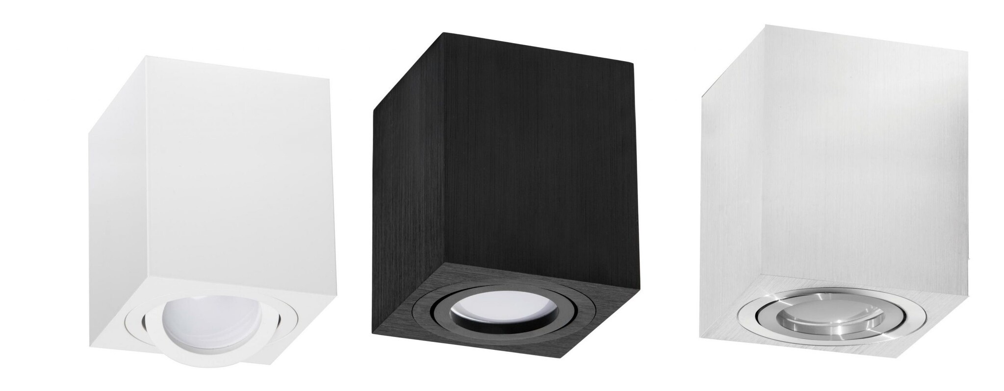 Vierkante LED opbouw lamp wit - OH37WIT - kantelbaar