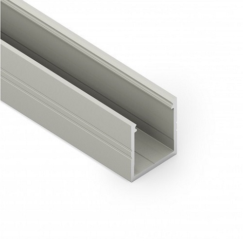 SMART16 BC3/U4 LED opbouwprofiel - Geanodiseerd aluminium - 18,8 mm x 18,6 mm - afdekking naar keuze